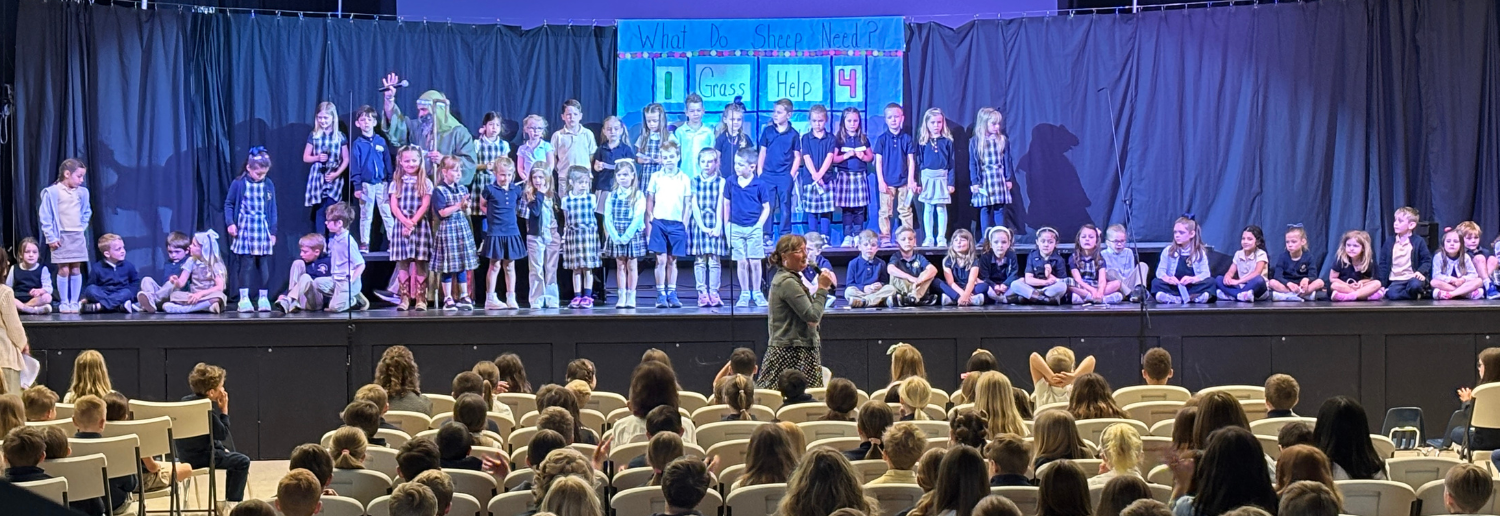 Photo of Kindergarteners on Stage